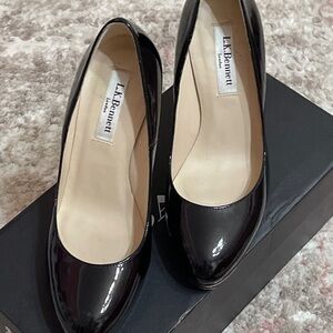 LK Bennett Black Patent Leather Heels